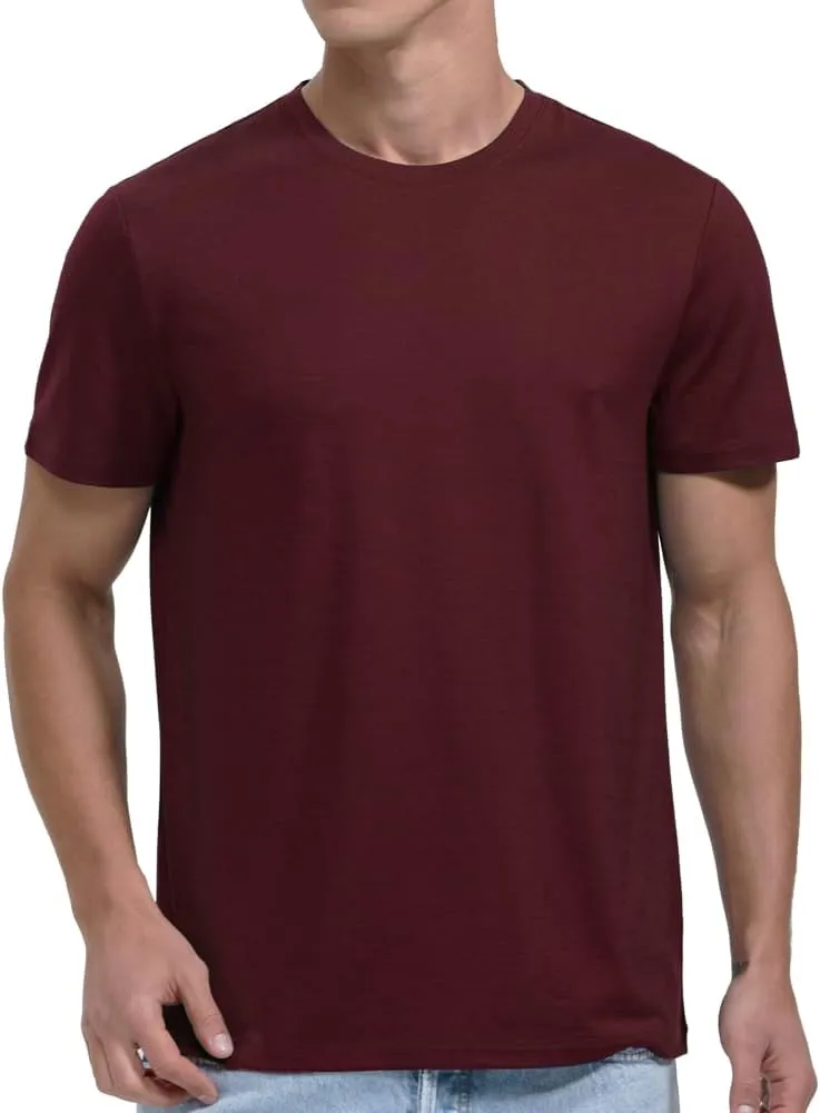 Woolinkin Merino Wool Coolmax Blend T Shirt - Mens Durable Short Sleeve Wool Base Layer - 150 Lightweight